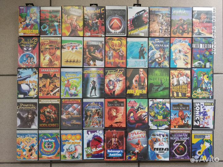 Игры и картриджи на sega для сеги