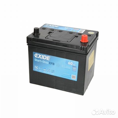 Аккумулятор 60 Ah (520A) Exide Start-Stop EFB Asia