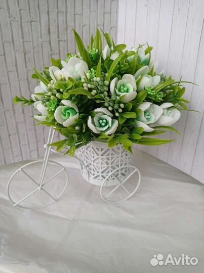 Букет цветов из мыла