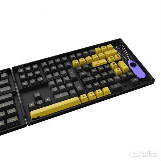 Кейкапы Akko PBT ASA Profile Black & Gold JP
