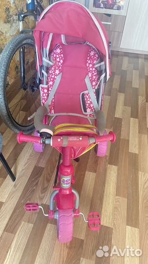 Детский велосипед- коляска, с ручкой
