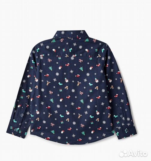 Новогодняя рубашка для мальчика 122 Acoola
