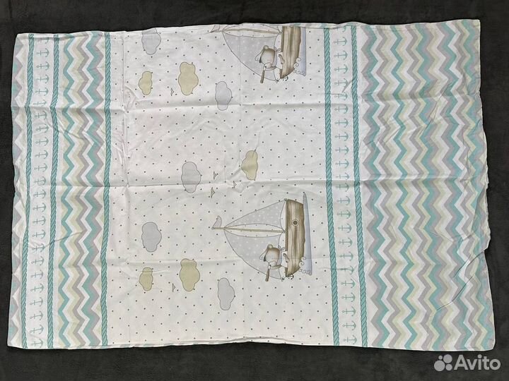 Детское постельное белье в кроватку 120 60 и плед