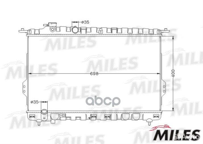 Радиатор hyundai sonata 2.0-2.7 98-04 acrb073 M