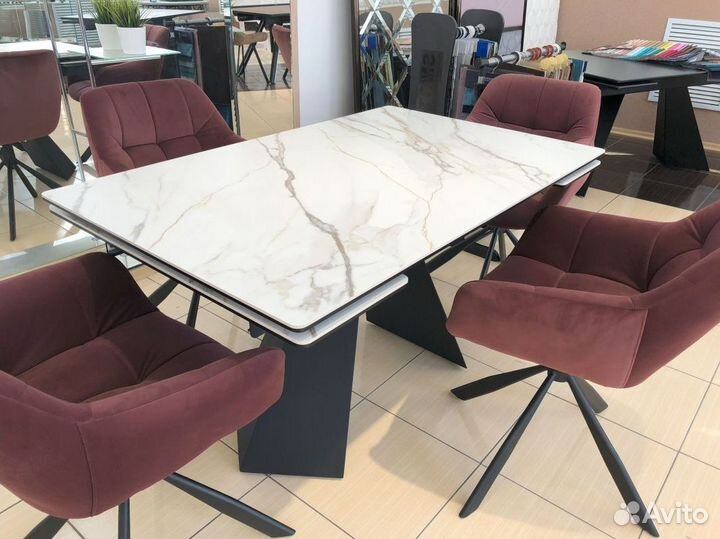Стол из керамогранита раздвижной SKR-10098