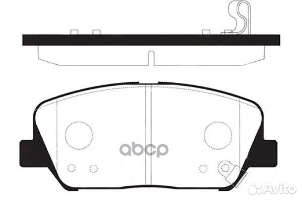 Колодки тормозные дисковые SP1403 Sangsin brake