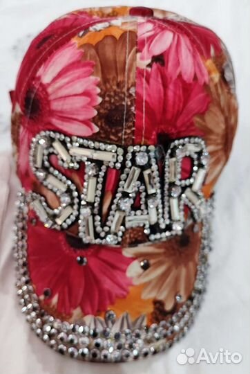 Кепка женская б/у со стразами