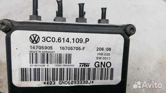 Блок ABS volkswagen passat CC (76F10KW01)