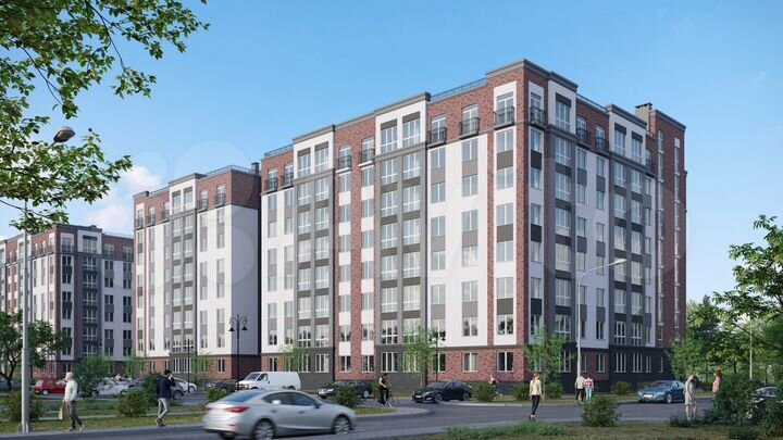 2-к. квартира, 64,3 м², 3/8 эт.