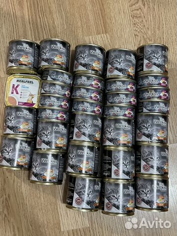 Влажный корм (консервы) для котят Wellkiss Delice купить в Москве ...