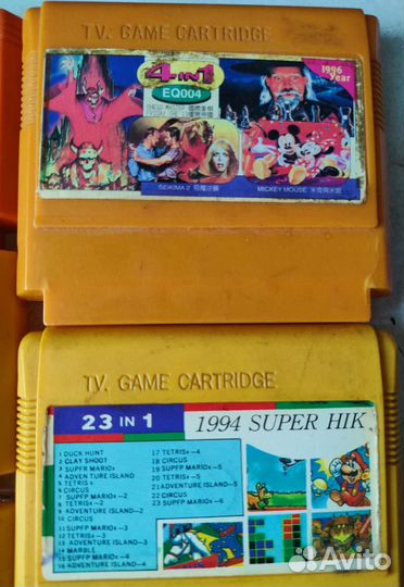 Катриджи для dendy