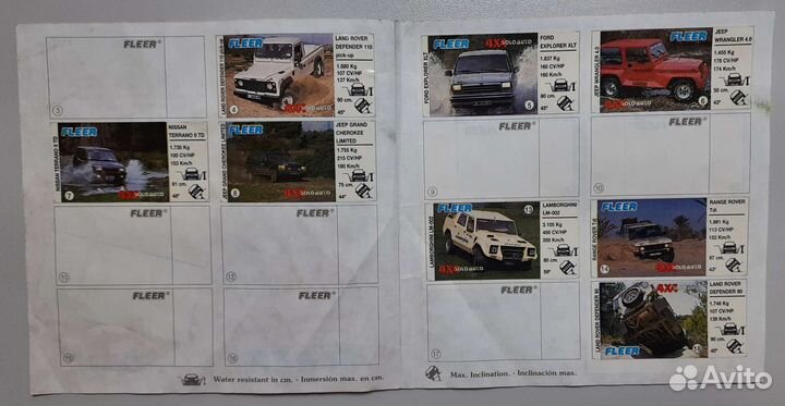 Альбом с наклейками Fleer 4x4