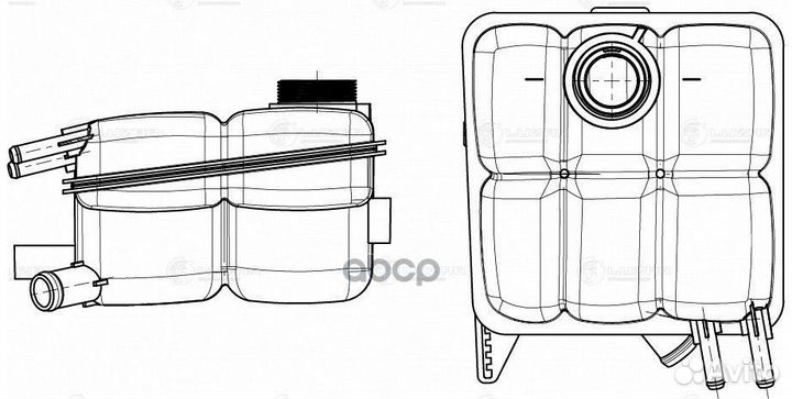 Бачок расширит. охл. жидкости для а/м Ford Focus