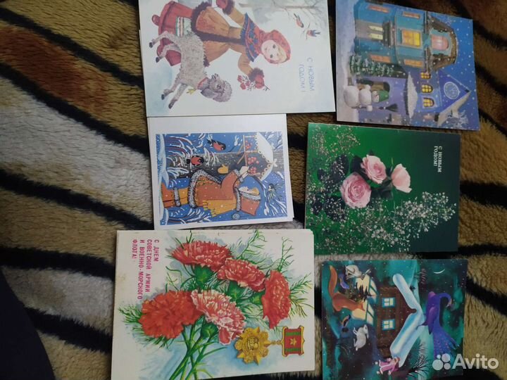 Открытки и картины для вышивания СССР