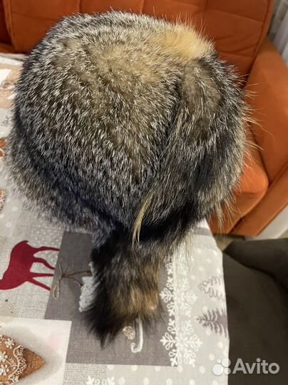 Шапка из меха волка мужская