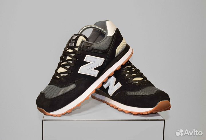 New Balance 574 Classic (42-46, Черные, Вечные)