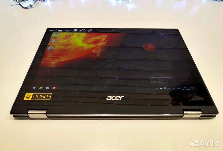 Быстрый, cенсорный fullHD ips Acer spin на ssd
