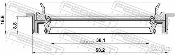 Сальник привода chrysler sebring II 06-10б voya