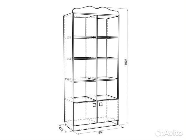 Стеллаж в детскую