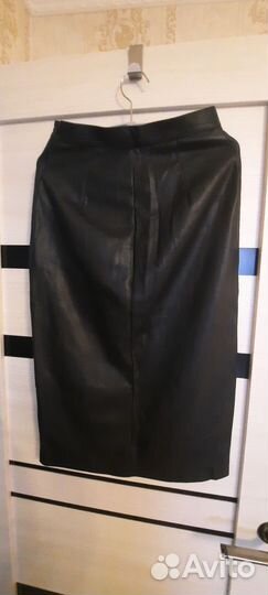 Юбка кожаная 44