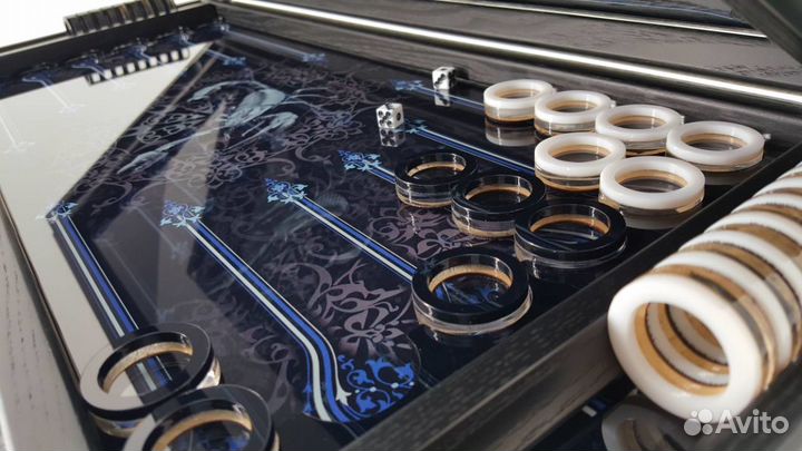 Подарок мужчине. Нарды из стекла+ дизайн под заказ