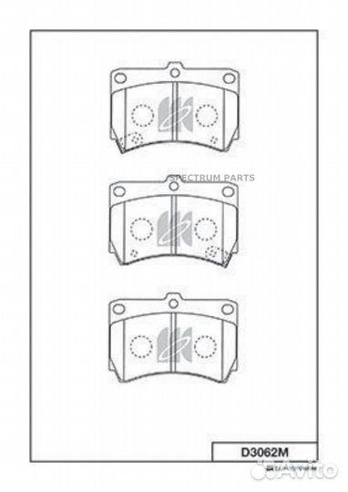 Колодки тормозные (колодки передние) kashiyama D30