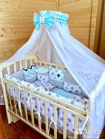 Балдахин, комплект для детской кроватки