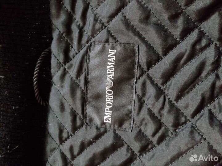 Кожаная куртка armani