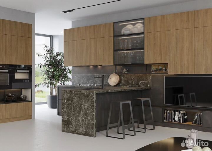 Кухня под потолок без первоначального взноса