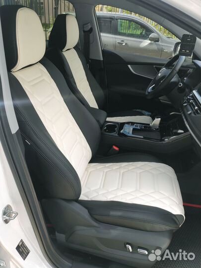 Авточехлы из экокожи Nissan Pathfinder 3 2013г