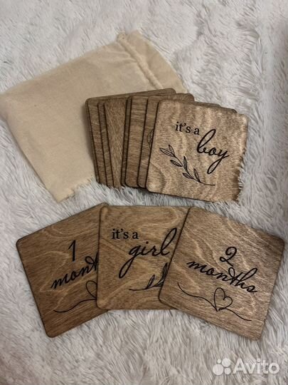 Деревянные карточки для фотосессии