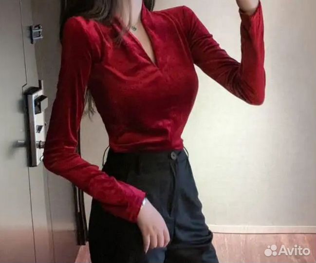 Бархатная блузка