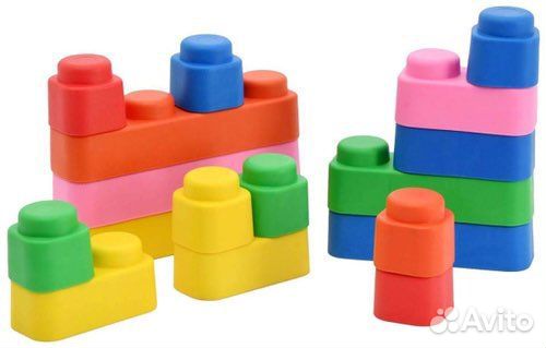 Конструктор мягкие кирпичики 12 шт