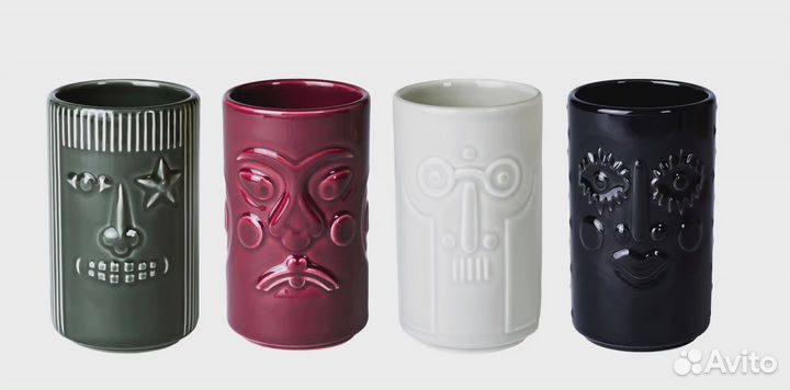 Набор декоративных кружек на подносе - IKEA