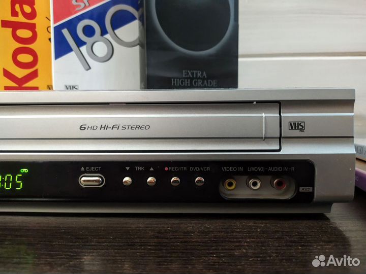 DVD VHS комбо 6 голов LG состояние