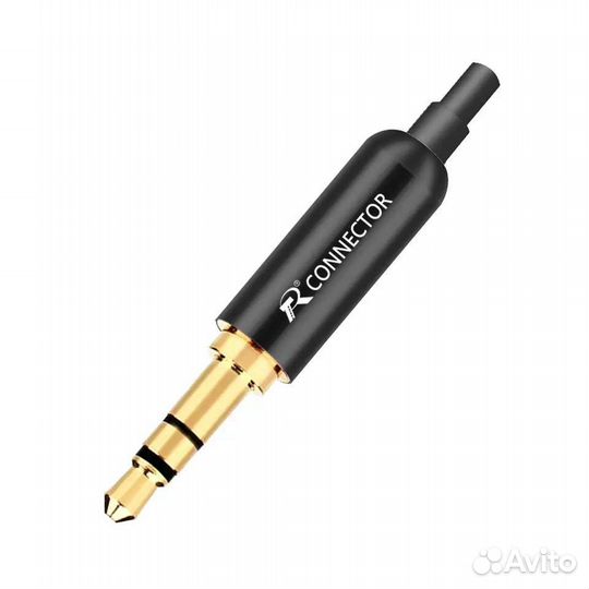 Штекер J3,5 R-Connector, 3 контакта, металл