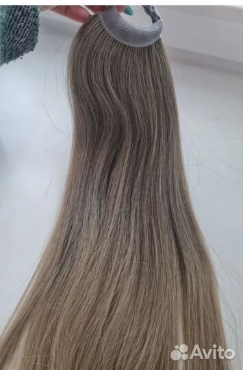 Шиньон накладной хвост на резинке 60 см