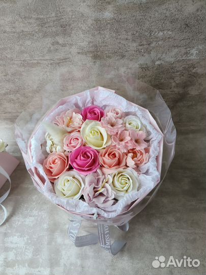 Букет роз / мыльные цветы