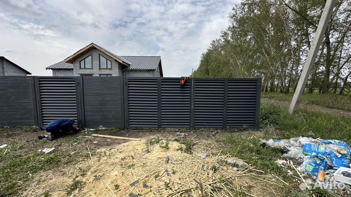 Забор жалюзи