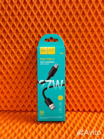 Кабель Type-C Hoco X96 (3A,60W) черный