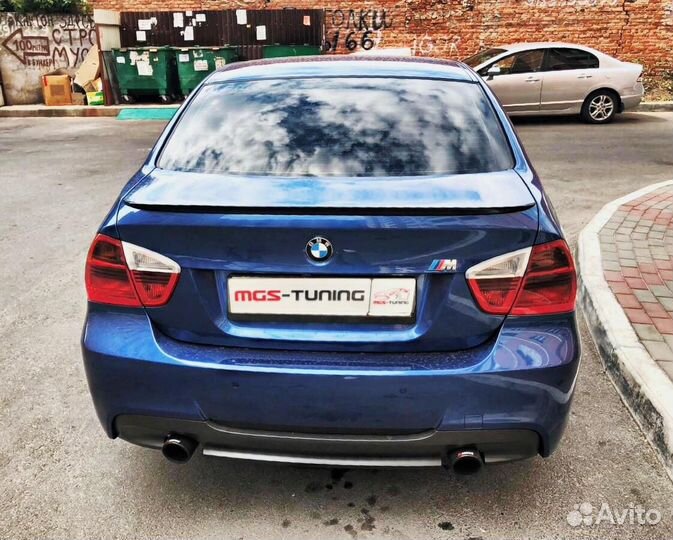 Лип спойлер BMW 3 series e90 Черный глянец