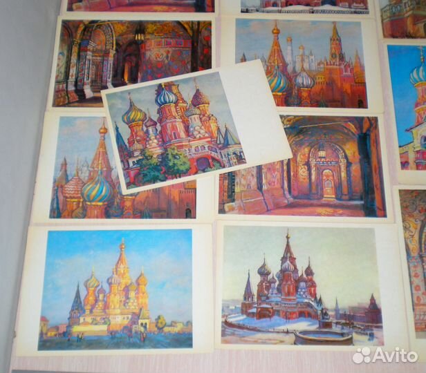 Открытки СССР Собор Василия Блаженного