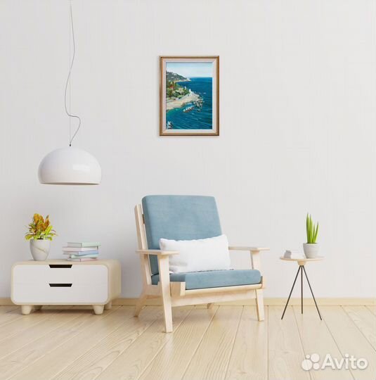 Картина маслом солнечный пейзаж Симеиза