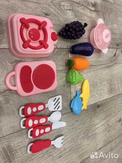 Игрушка посуда с овощами