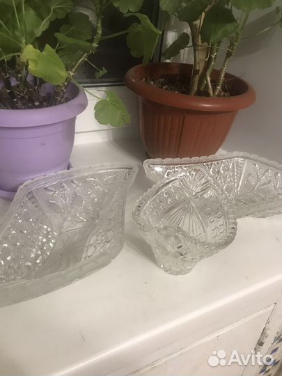 Ваза хрустальная