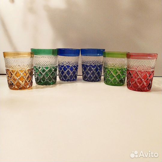 Стаканы цветной хрусталь Nachtmann (Германия)