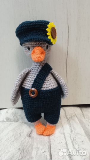 Вязаные игрушки гусь