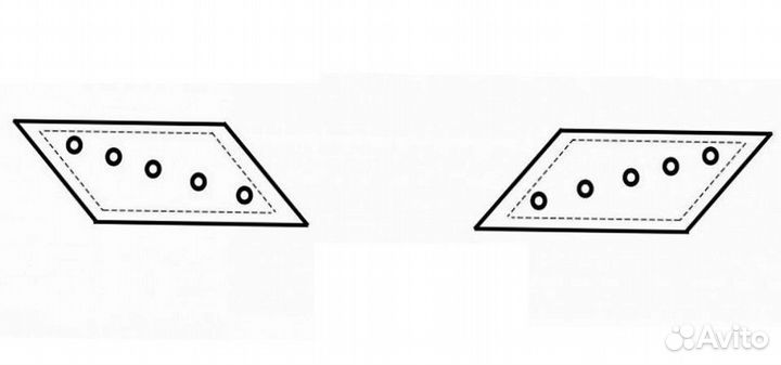 Нож боковой отвала скрепера моаз наплавка, 4х2