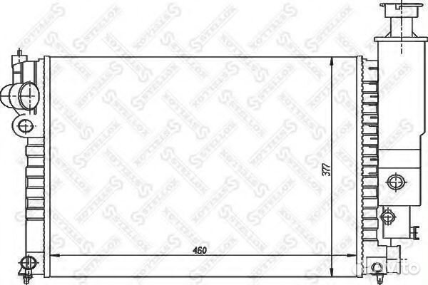 Радиатор 1025227SX stellox