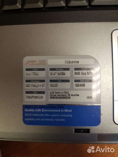 Ноутбук asus F3S